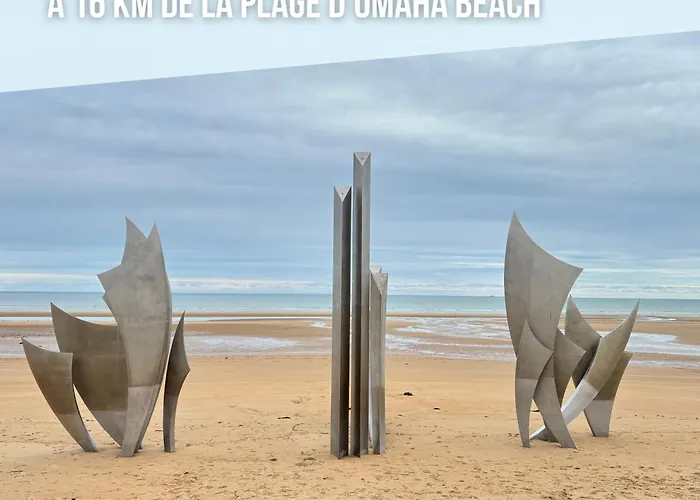 Les Douves Duplex 5 Personnes Lumineux Avec Jardin Et Terrasse Amenagee , Vue Sur Chateau A 5mn De La Mer, Proche Omaha Et Bayeux Lägenhet