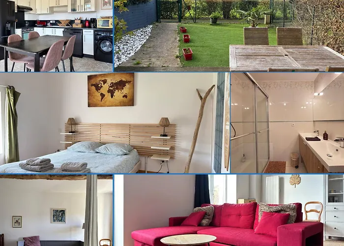 Les Douves Duplex 5 Personnes Lumineux Avec Jardin Et Terrasse Amenagee , Vue Sur Chateau A 5mn De La Mer, Proche Omaha Et Bayeux Commes